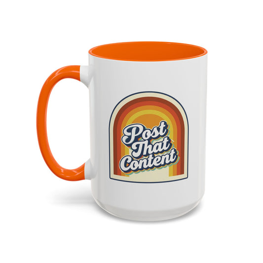 Post That Content Retro Creator Mug ☕📱